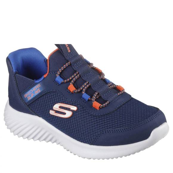 NEW SKECHERS boy's slip-ins sneakers in navy blue - Picture 1 of 3
